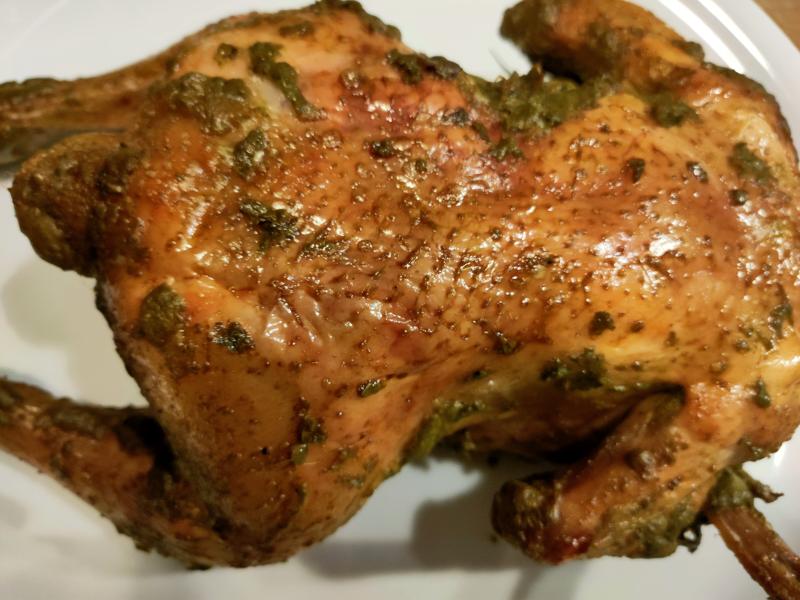 A photo for the page: Huhn mit Mayo-Kruste